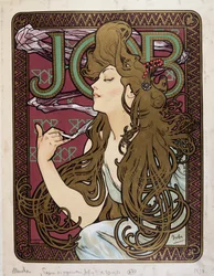 Affiche publicitaire pour Job Papier à Cigarettes