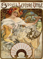 Biscuits Lefevre-Utile, conçu comme un calendrier pour 1897, 1896
