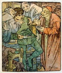 Illustration par Alphonse Mucha de "Clio" une œuvre de l