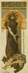 Sarah Bernhardt en Médée au Théâtre de la Renaissance. 1898