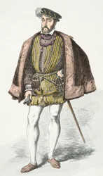 Portrait de roi Henri 2 (Engraving)