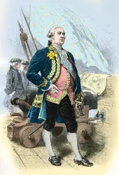 Portrait of Pierre Andre de Suffren dit le Bailli de Suffen (Engraving)