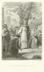 Saint Louis rendant justice