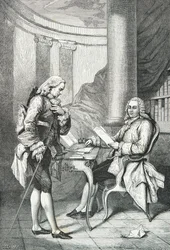 Turgot présente sa lettre de démission à Louis 16
