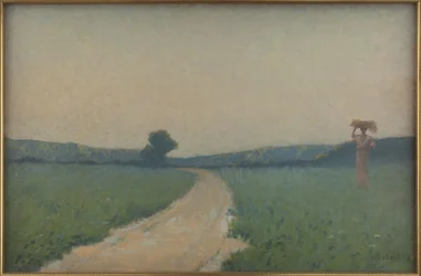 La route des champs le matin