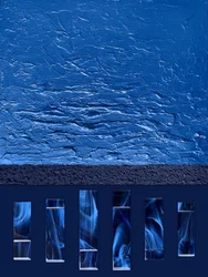 Flux de fumée bleue abstraite