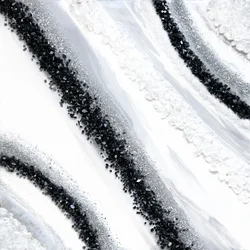 Abstrait pailleté noir et argent