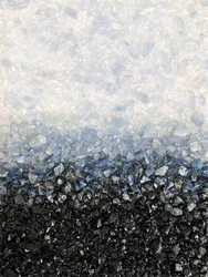 Dégradé cristallin bleu et noir
