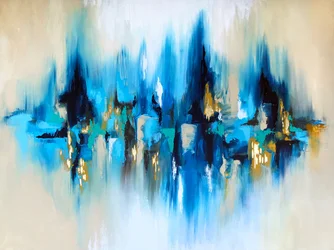 Reflet bleu éclatant