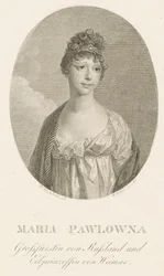 Grande Duchesse Maria Pavlovna de Russie 1786-1859, Grande Duchesse de Saxe-Weimar-Eisenach, 1808