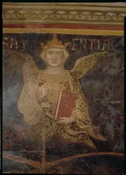 Allégorie du Bon Gouvernement, détail de la Sagesse, 1338-40