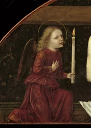 Christ en Piété entouré de deux anges (détail)