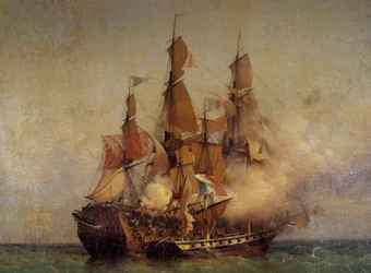 Capture du Kent par Robert Surcouf