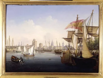 Le port de La Rochelle par Louis Garneray, sd. vers 1820