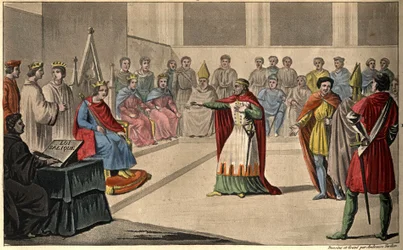 Philippe V dit «Le Long» (1294-1322). Les États généraux, convoqués au Louvre, déclarèrent Philippe V roi et exclurent de la couronne sa nièce Jeanne en 1316; appliquant ainsi la loi salique. Il succéda à Jean Ier posthume