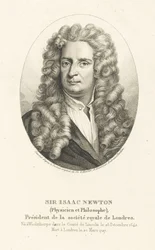 Portrait de Sir Isaac Newton 1642-1727, vers 1830-1840