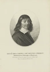 Portrait du philosophe René Descartes 1596-1650, ca 1820