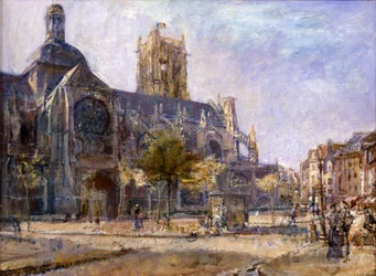 St.Jacques, Dieppe (oil on canvas)