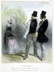 Une connaissance - dans "Madeleines" par Cham, v.1870-1880