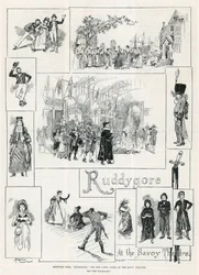 Croquis de Ruddygore, la nouvelle opérette comique au Savoy Theatre