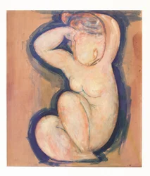 Cariatide, vers 1914 (huile sur carton)