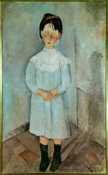 Petite fille en bleu, 1918