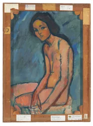 Nu assis, vers 1909