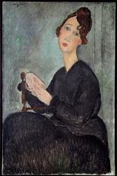 Portrait de Dedie (Odette Hayden). Peinture d