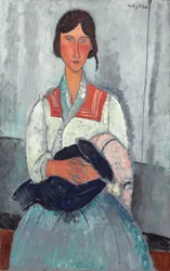 Femme rom avec bébé
