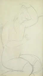 Femme endormie (crayon sur papier)