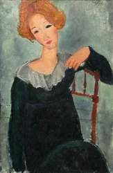 Femme aux cheveux rouges