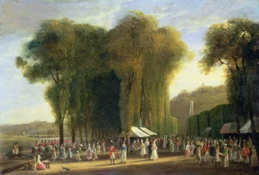 Jour de fête à St.Cloud : troupes britanniques en service, septembre 1815