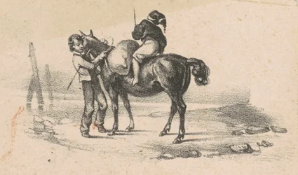 Jeunes et un cheval