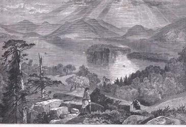 Long Island, lac George, illustration de l