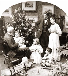 Famille américaine le jour de Noël