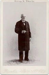 Henry Laurens Dawes (1816-1903), sénateur américain, photo par Nowell, Pittsfield, Massachusetts