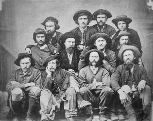 Membres des Raiders de Morgan au Camp Douglas