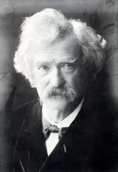 Portrait de Mark Twain (1835 - 1910)