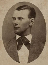 Portrait du hors-la-loi Jesse James (1847-1882)