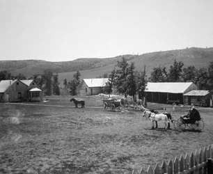 Le ranch Haylie, comté de Crook, Wyoming, vers 1890