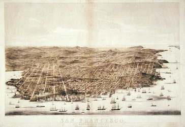 Vue aérienne de San Francisco