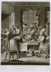 Une société de dames patriotiques, à Edenton, en Caroline du Nord
