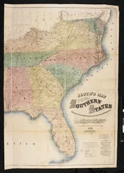 Une carte des États du Sud de l