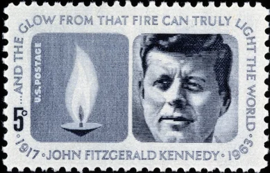 Timbre américain sur John Fitzgerald Kennedy