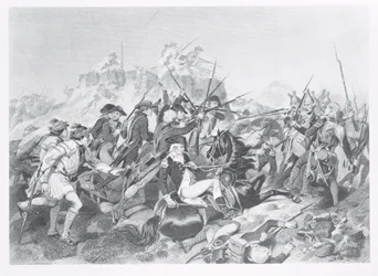 Bataille de Saratoga - Le général Arnold blessé lors de l
