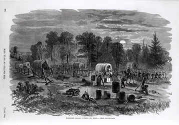 La brigade de Blenker couvrant la retraite près de Centreville, juillet 1861, de 