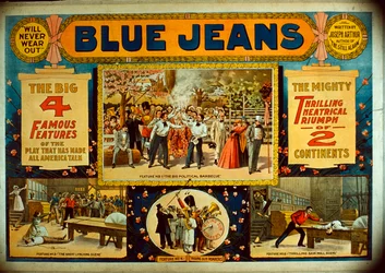 Blue Jeans, vers 1890