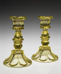 Bougeoirs, vers 1840-1855