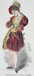 Charlotte Cushman (1816-76) en costume de Roméo, 1851