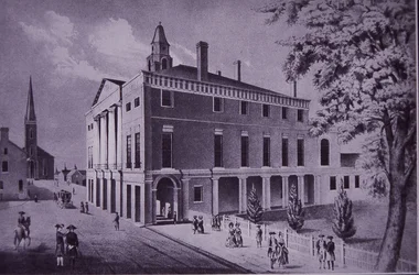Hôtel de ville, Wall Street, New York en 1790
